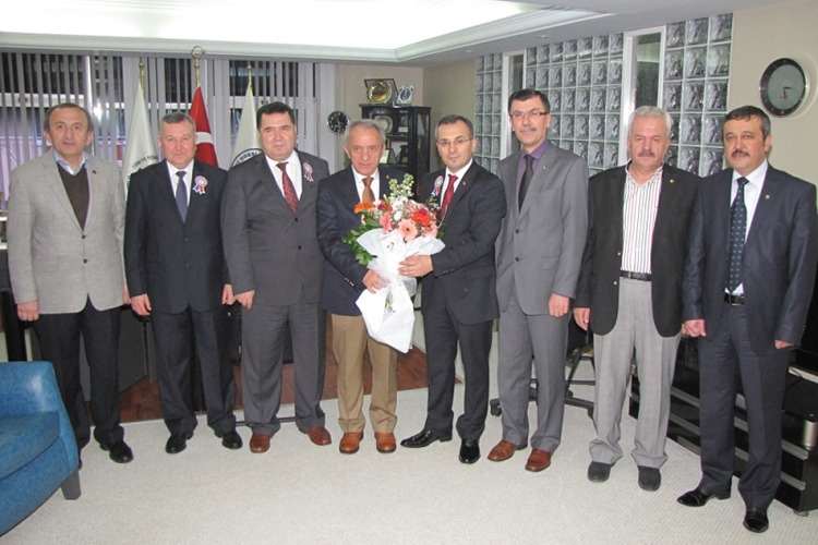 Vergi Dairesi Başkanı Yılmaz Çakan ve Grup Müdürleri Odamızı Ziyaret Etti